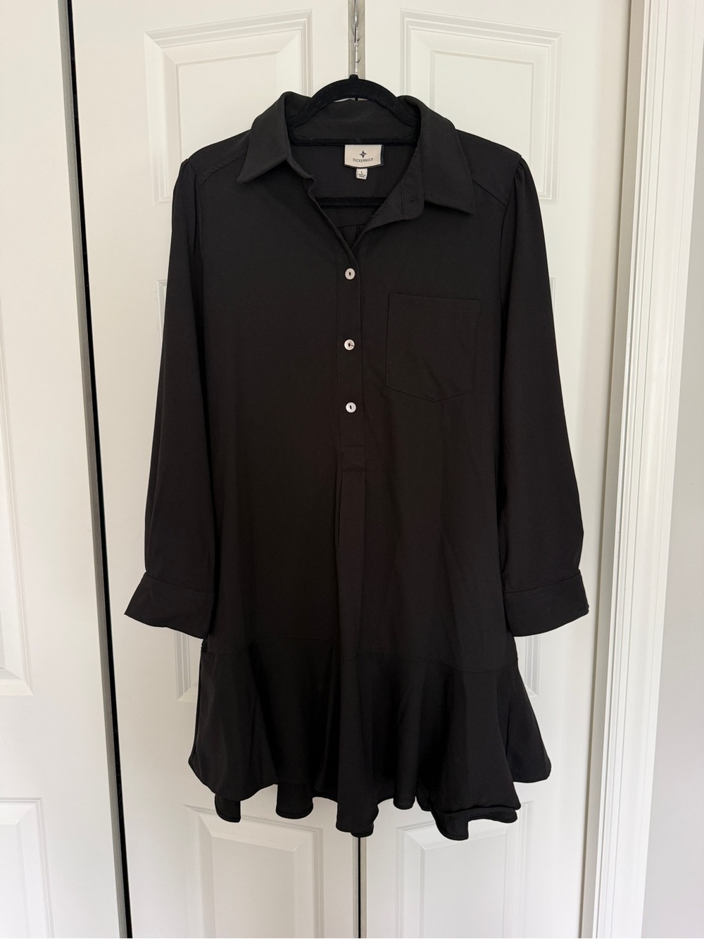 Tuckernuck Black Long-Sleeve Callahan Dress